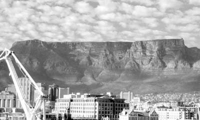 Table Mountain in Cape Town as seen from the back entrance of the Grace Hotel. Photos: Wagenaar